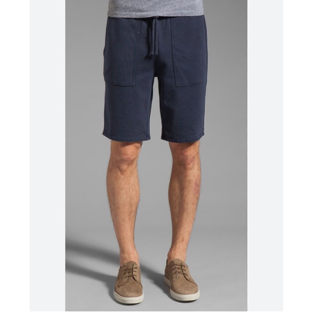 Vince French Terry Drawstring Shorts in Coastal